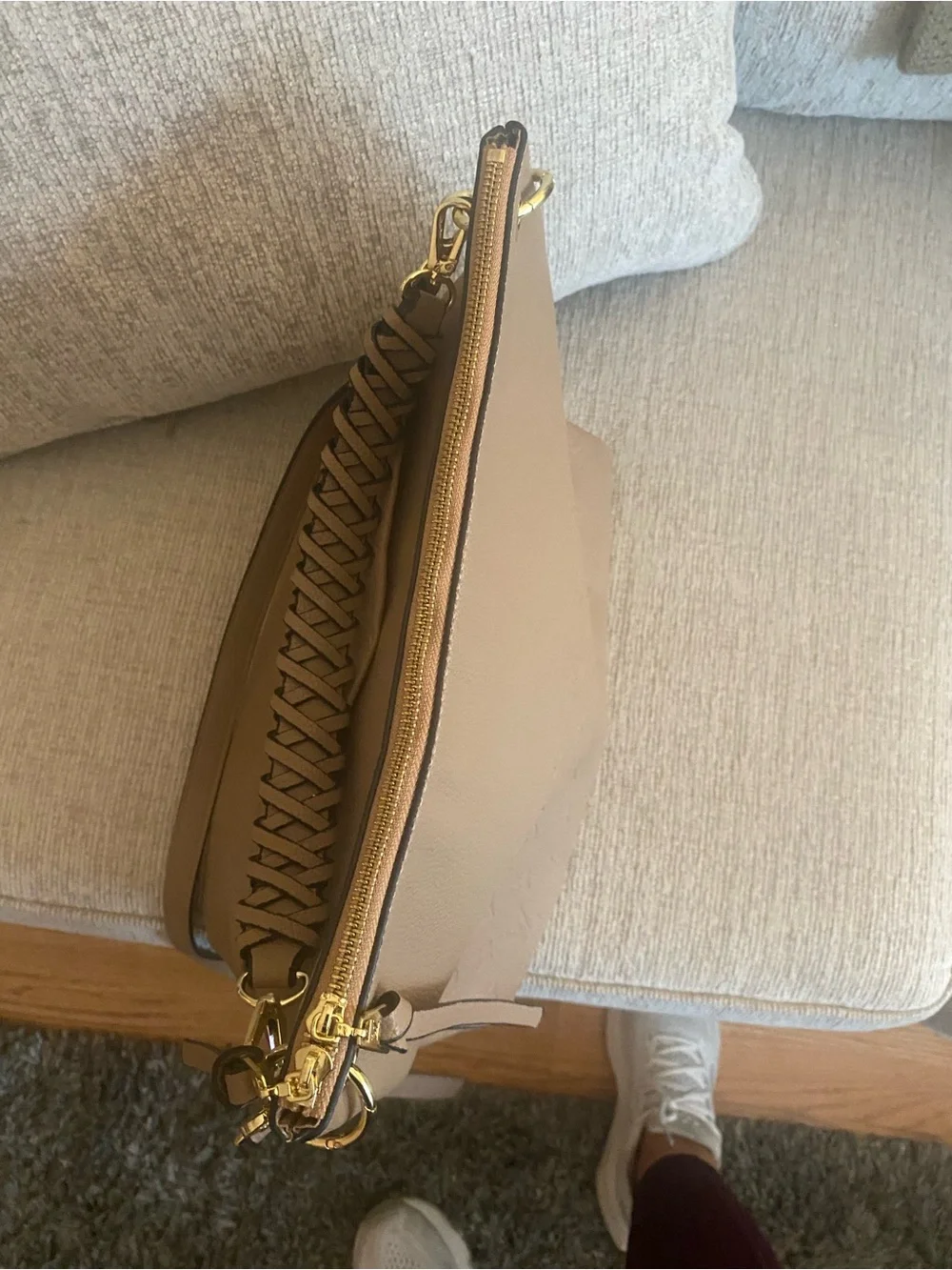 Shoulder Bag with Braided Handle no brand